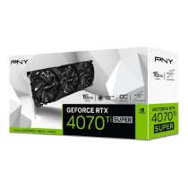 TARJETA DE VIDEO PNY NVIDIA GEFORCE RTX 4070 TI SUPER LED TRIPL FAN OC /16GB GDDR6X/PCIE X16 4.0/GAM [ VCG4070TS16TFXPB1-O ][ VC-1164 ]