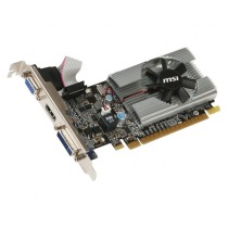 TARJETA DE VIDEO MSI NVIDIA N210/PCIE X16 2.0/1GB DDR3/HDMI/VGA/DVI/1X VENTILADOR/BAJO PERFIL/GAMA B [ N210-MD1GD3 ][ VC-784 ]