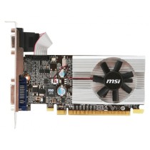 TARJETA DE VIDEO MSI NVIDIA N210/PCIE X16 2.0/1GB DDR3/HDMI/VGA/DVI/1X VENTILADOR/BAJO PERFIL/GAMA B [ N210-MD1GD3 ][ VC-784 ]