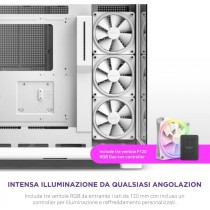 GABINETE NZXT H9 ELITE / VIDRIO TEMPLADO / BLANCO / ATX MID TOWER /CON 3 VENTILADORES RGB /1 SIN RGB [ CM-H91EW-01 ][ CS-828 ]