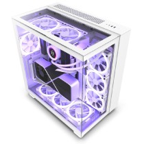 GABINETE NZXT H9 ELITE / VIDRIO TEMPLADO / BLANCO / ATX MID TOWER /CON 3 VENTILADORES RGB /1 SIN RGB [ CM-H91EW-01 ][ CS-828 ]