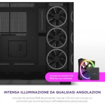 GABINETE NZXT H9 ELITE / VIDRIO TEMPLADO / NEGRO / ATX MID TOWER /CON 3 VENTILADORES RGB /1 SIN RGB  [ CM-H91EB-01 ][ CS-829 ]