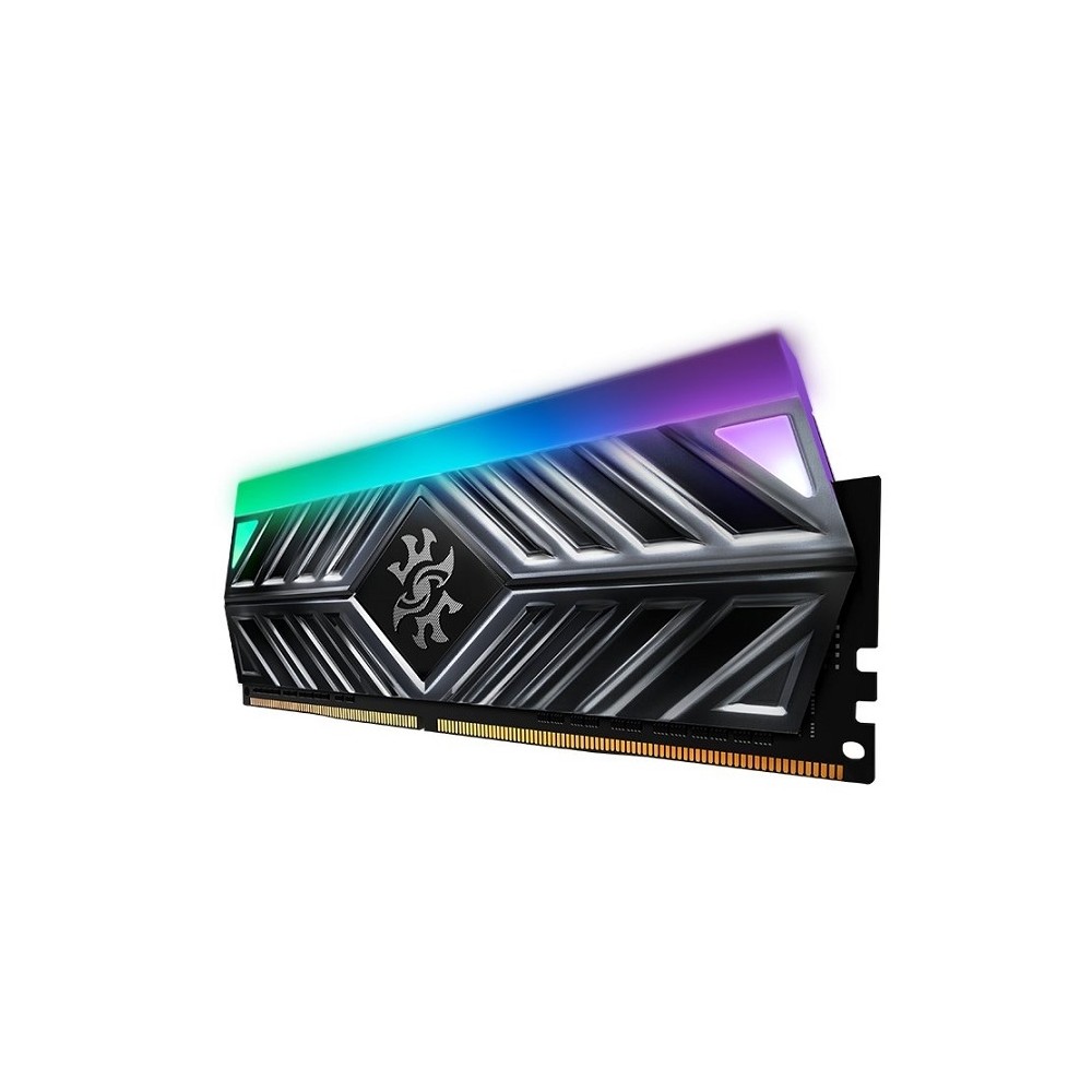 MEMORIA ADATA UDIMM DDR4 16GB PC4-25600 3200MHZ C16 1.35V XPG SPECTRIX D41 RGB TITANIO CON DISIPADOR [ AX4U320016G16A-ST41 ][ RAM-3634 ]