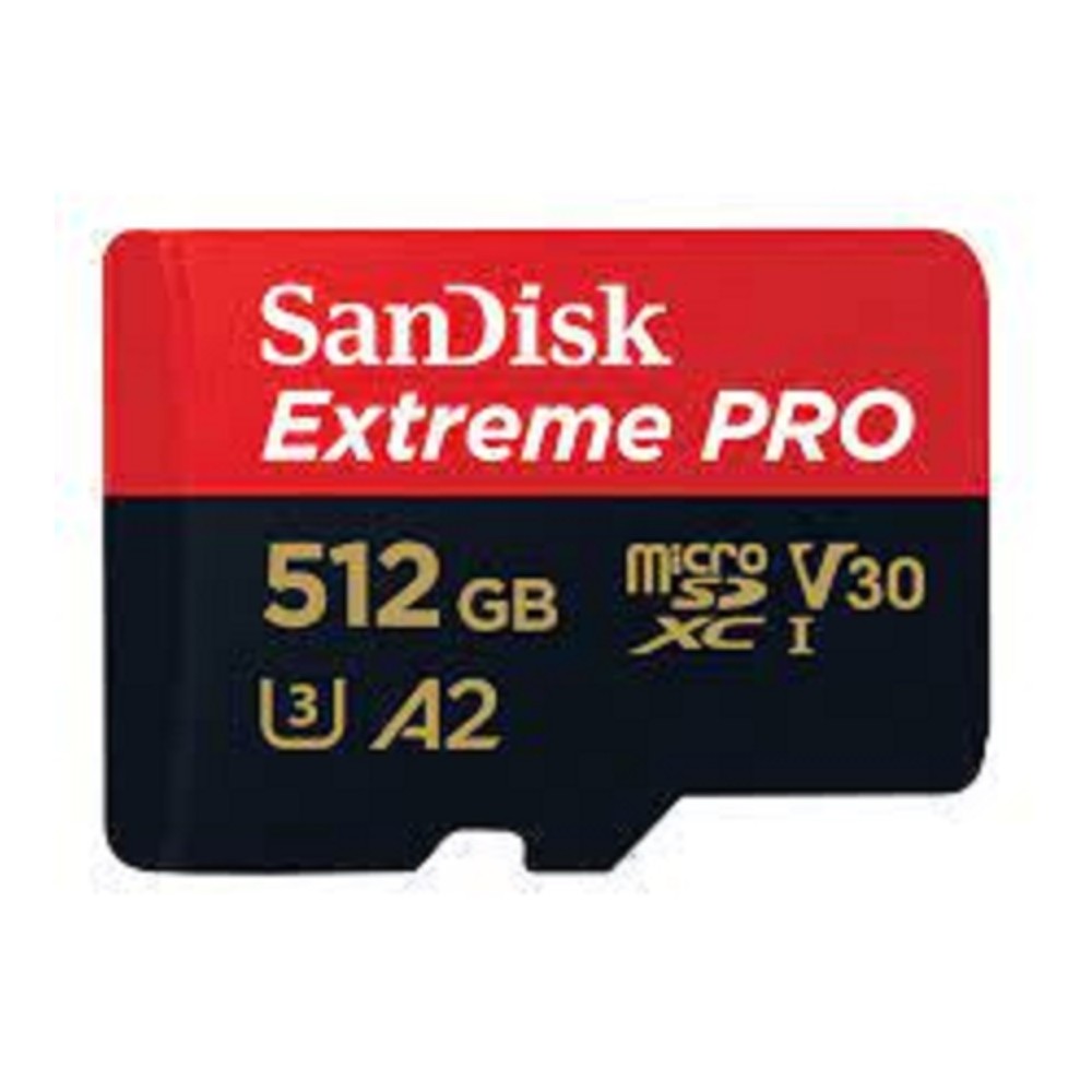 MEMORIA SANDISK MICRO SDXC 512GB EXTREME PRO 200MB/S 4K CLASE 10 A2 V30 C/ADAPTADOR SDSQXCD-512G-GN6 [ SDSQXCD-512G-GN6MA ][ RAM-4259 ]