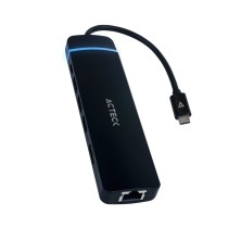 HUB ACTECK GATE 8 DH675 / USB C / 7 PUERTOS / USB C - 3X USB A - HDMI - RJ45 - LECTOR SD/TF / 15 CM  [ AC-934626 ][ AC-10746 ]