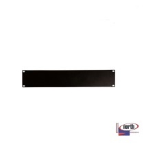 PANEL CIEGO NORTH SYSTEM 3.5 2 U.R. X19 DE ACERO COLOR NEGRO [ NORTH701-BKL ][ AC-6191 ]