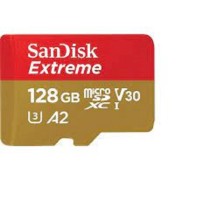 MEMORIA SANDISK MICRO SDXC 128GB EXTREME 190MB/S 4K CLASE 10 A2 V30 C/ADAPTADOR SDSQXAA-128G-GN6MA [ SDSQXAA-128G-GN6MA ][ RAM-3871 ]