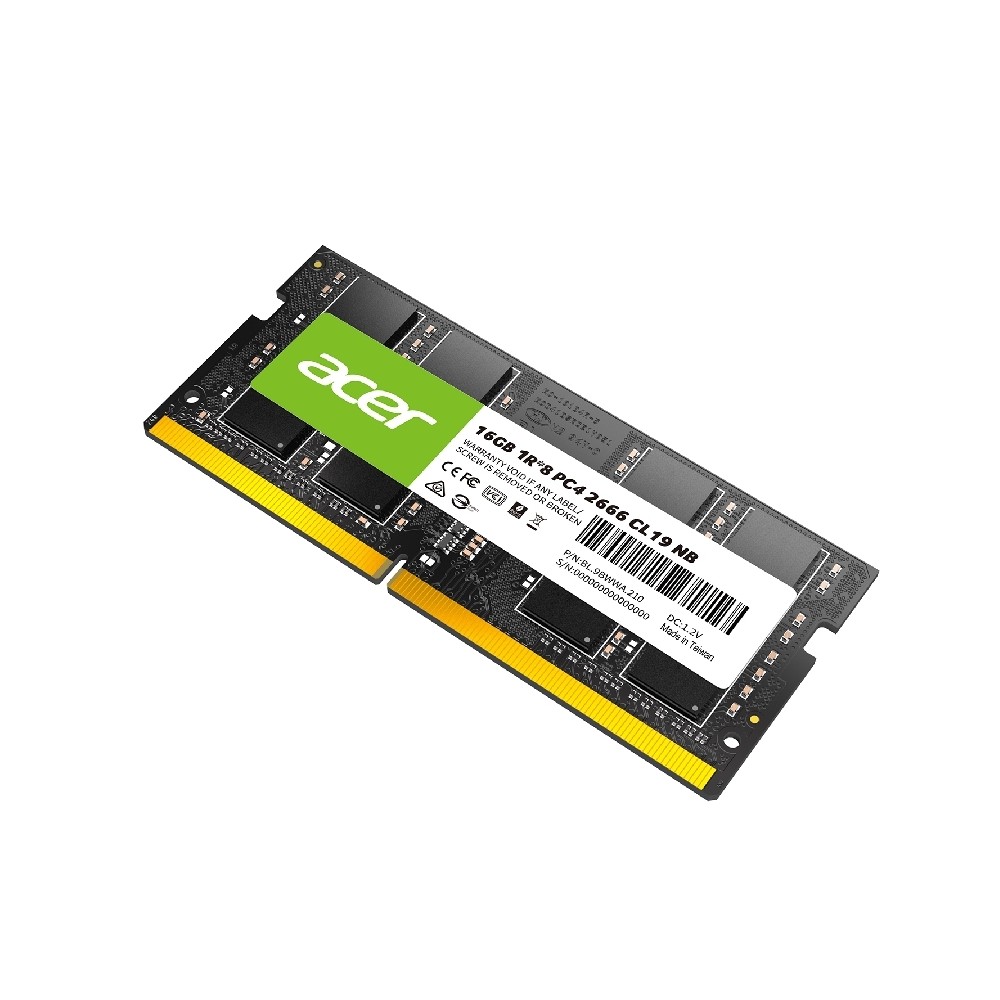 MEMORIA ACER SD100 SODIMM DDR4 16GB 2666MHZ CL19 (BL.9BWWA.210) [ BL9BWWA210 ][ RAM-3971 ]