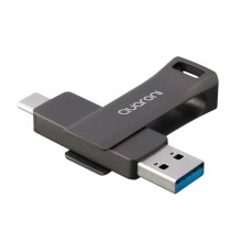 MEMORIA QUARONI 64GB USB 3.2 / DUAL A AND C / OTG / METALICA [ QUM-06 ][ RAM-4317 ]