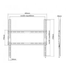 SOPORTE TV , MANHATTAN, 462396, P/PARED 30KG, 32 A 40 FIJO [ 462396 ][ AC-12074 ]