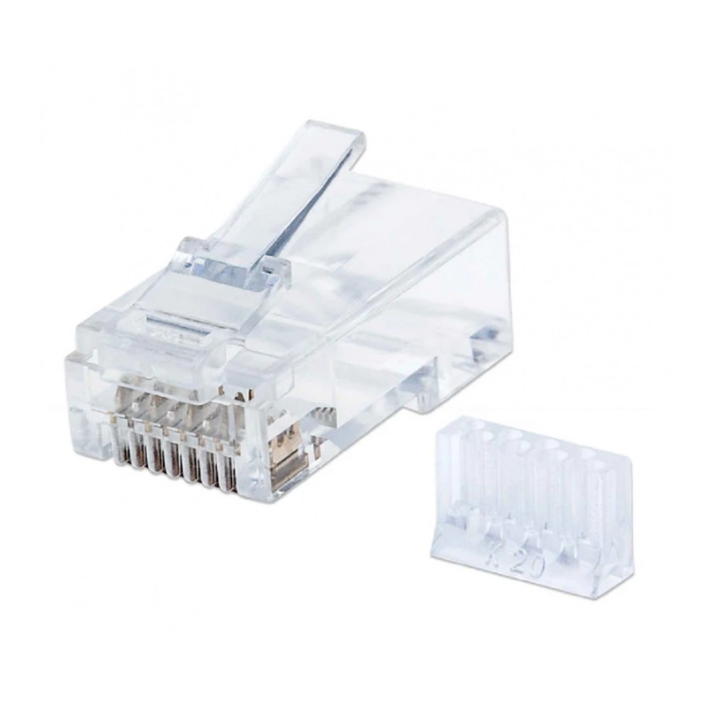 PLUG RJ45 , INTELLINET, 790604 , CAT 6 UTP SOLIDO 90 PZAS [ 790604 ][ AC-12083 ]