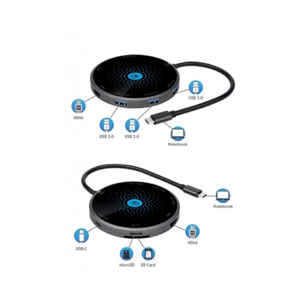 DOCKING USB, MANHATTAN,166560,-C  8 PTOS, HDMI, USB-C PD,3XUSB-A,CARGA INALAMBRICA [ 166560 ][ AC-12115 ]