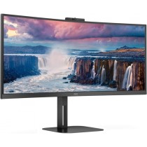 MONITOR CURVO AOC 34 PANEL VA / FRECUENCIA 100HZ / T.D.R  4 MS / FLICKER FREE / LOW BLUE LIGHT / COL [ CU34V5CWBK ][ MNL-2623 ]