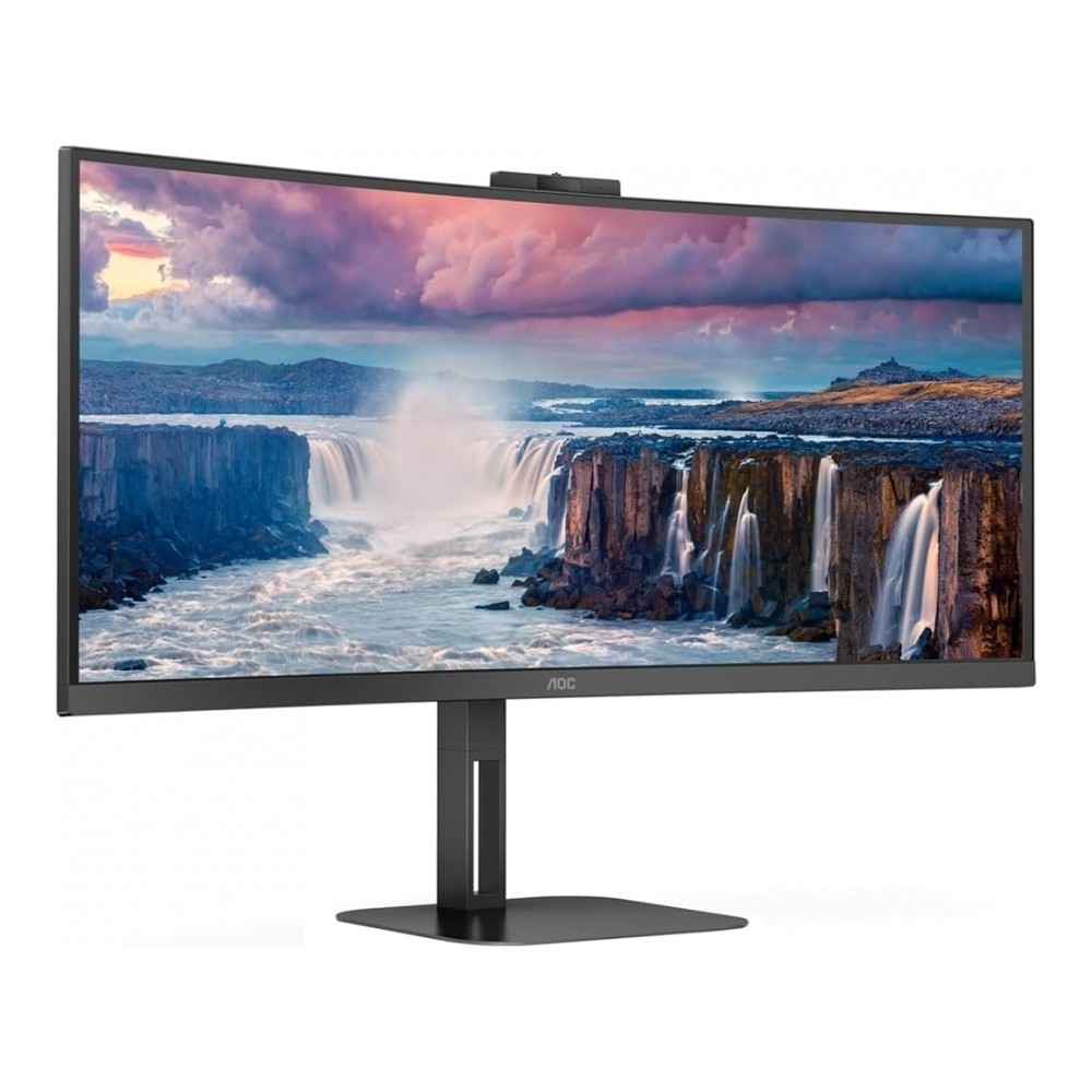 MONITOR CURVO AOC 34 PANEL VA / FRECUENCIA 100HZ / T.D.R  4 MS / FLICKER FREE / LOW BLUE LIGHT / COL [ CU34V5CWBK ][ MNL-2623 ]