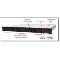 SERVIDOR LENOVO THINKSYSTEM SR250 V2 XEON E-2314 4C 2.8GHZ / RACK / RAM 16GB 3200MHZ /SIN DISCOS / R [ 7D7QA03TLA1p7d7qa03tla ][ SER-2165 ]