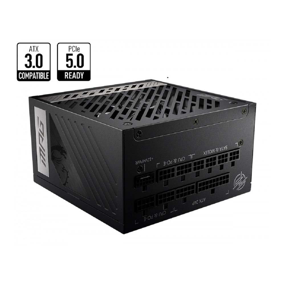 FUENTE DE PODER MSI 1000W/80 PLUS GOLD /NEGRO/ATX/MODULAR [ MPG-A1000G-PCIE5 ][ CSP-538 ]