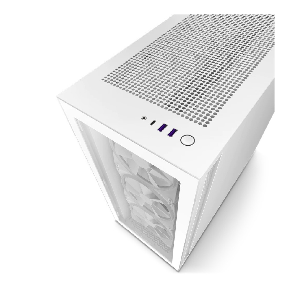 GABINETE NZXT H7 ELITE/ BLANCO/CON VENTANA/MIDI-TOWER/MINI-ITX/MICRO-ATX/RGB/GAMER [ CM-H71EW-01 ][ CS-802 ]