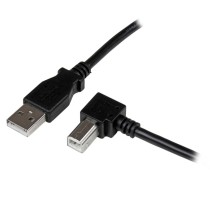 CABLE ADAPTADOR USB DE 2M PARA IMPRESORA ACODADO - 1X USB A MACHO - 1X USB B MACHO EN ANGULO DERECHO [ USBAB2MR ][ CB-2436 ]