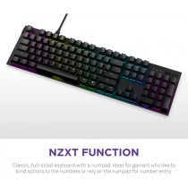 TECLADO ALAMBRICO / NZXT / NEGRO / FULL / USB / GAMER [ KB-1FSUS-BR ][ KB-949 ]