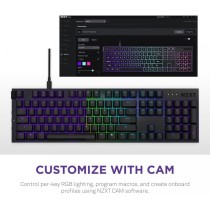 TECLADO ALAMBRICO / NZXT / NEGRO / FULL / USB / GAMER [ KB-1FSUS-BR ][ KB-949 ]