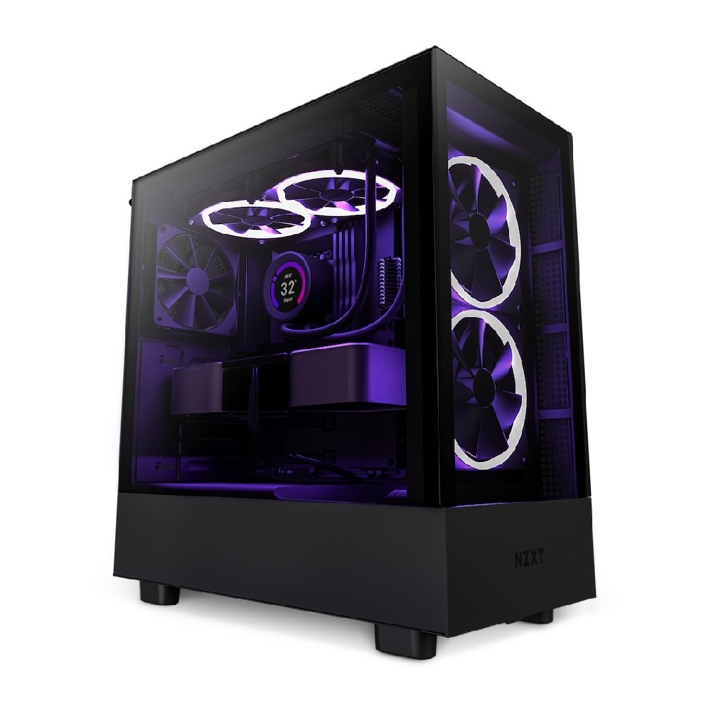 GABINETE NZXT H5 ELITE/NEGRO/CON VENTANA/MIDI-TOWER/MICRO-ATX/RGB/GAMER [ CC-H51EB-01 ][ CS-812 ]