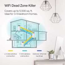 ROUTER |TP-LINK | DECO M4(3-PACK) | WIFI MESH | AC1200 | DUAL BAND | COBERTURA ESTIMADA 371 METROS C [ DECO-M43-PACK ][ NIC-3060 ]