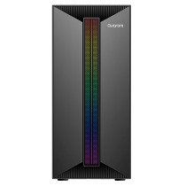 GABINETE MICRO TORRE QUARONI MICRO ATX, MINI ITX/1USB 2.0 1USB 3.0/RGB/PANEL ACRILICO/FUENTE 500 W/N [ QCMT-09 ][ CS-929 ]