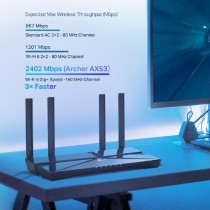 ROUTER | TP-LINK |ARCHER AX53 | AX3000 | GIGABIT WI-FI 6 DE DOBLE BANDA 2402 MBPS INTEL WI-FI 6 GIG  [ ARCHER-AX53 ][ NIC-3860 ]