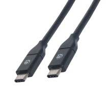 CABLE USB,MANHATTAN,354905,-C V3.1, C-C 2.0M NEGRO [ 354905 ][ CB-1323 ]