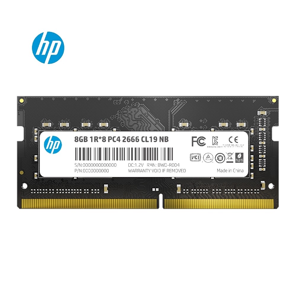 MEMORIA HP S1 SODIMM DDR4 8GB 2666MHZ CL19 7EH98AA [ 7EH98AA ][ RAM-4119 ]