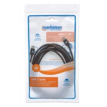 CABLE USB,MANHATTAN,354882,-C V2.0, C-C 3M NEGRO  60W, 480MB [ 354882 ][ CB-1353 ]