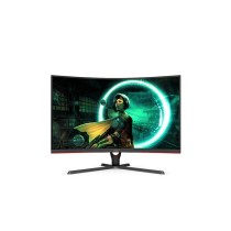 MONITOR AOC GAMER CURVO 31.5 PANEL VA / 165 HZ / T. DE R. 1 MS / AMD FREE SYNC / COLOR NEGRO Y ROJO  [ C32G3E ][ MNL-2442 ]