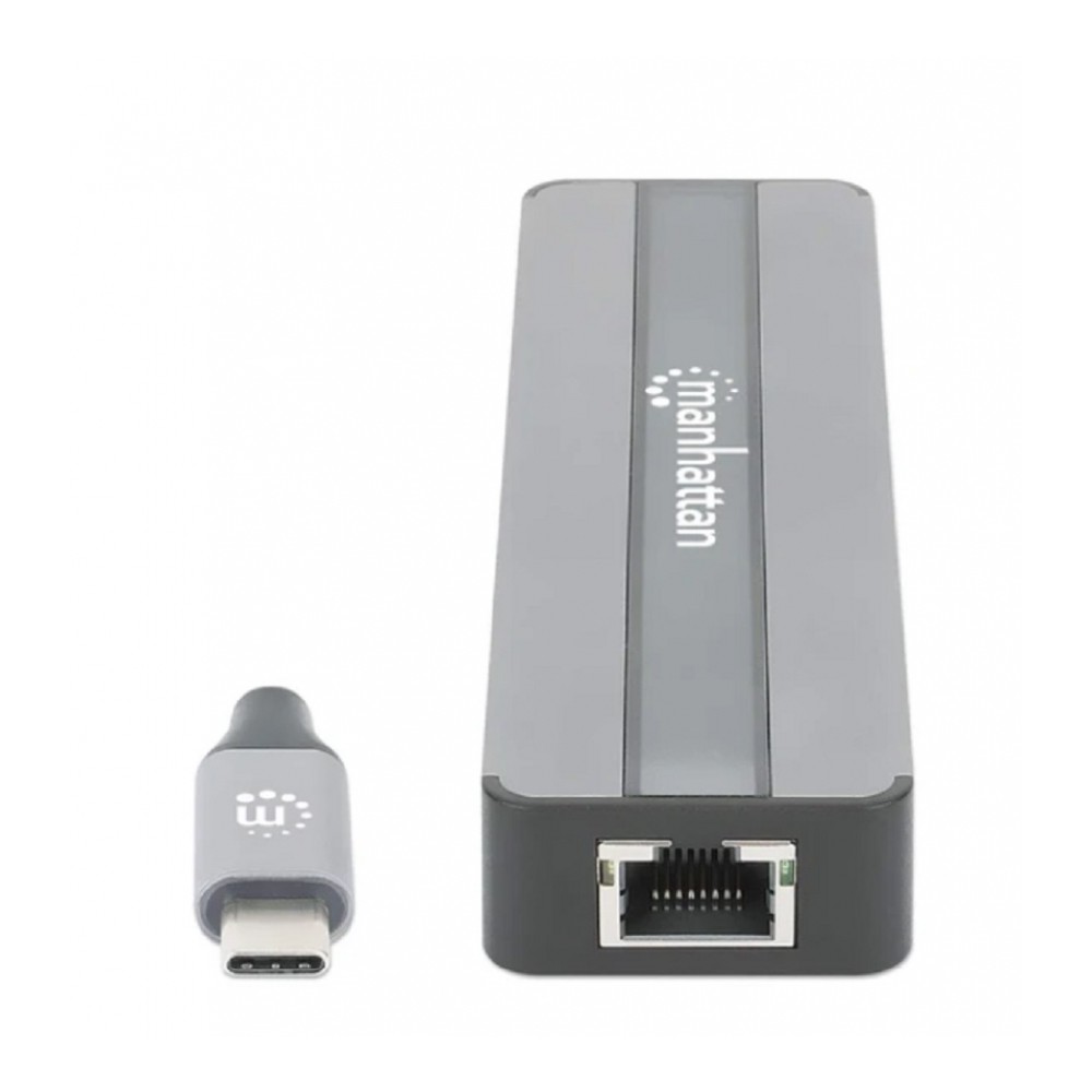 DOCKING USB, MANHATTAN, 153928, -C  7 PTOS, HDMI, RED, USB-C PD/2XUSBV3.2, SD/MICRO SD [ 153928 ][ AC-12114 ]