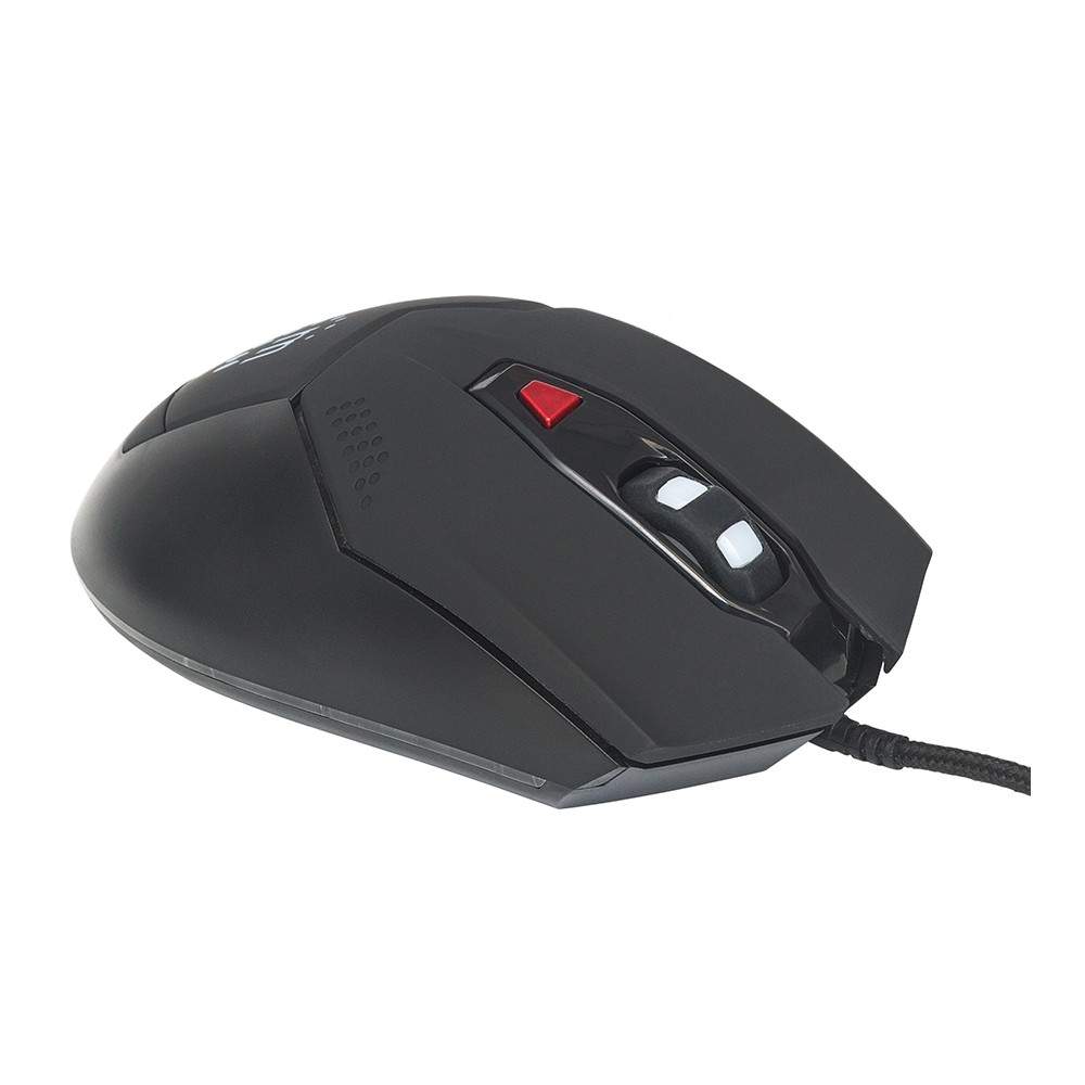 MOUSE OPTICO GAMING,MANHATTAN,176071, USB 6 BOTONES NEGRO C/LUZ [ 176071 ][ MS-1302 ]