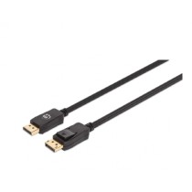 CABLE DISPLAYPORT,MANHATTAN,353625, V1.4 M-M 3.0M NEGRO 8K60HZ [ 353625 ][ CB-2902 ]