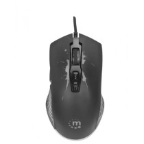 MOUSE OPTICO GAMING, MANHATTAN, 190220, 7 BOTONES, 7200 DPI, LED RGB, NEGRO [ 190220 ][ MS-1594 ]