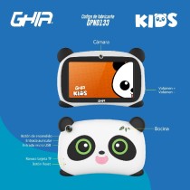 TABLET GHIA PANDA 7 PULGADAS/A133 QUADCORE/1GB/16GB/2CAM/WIFI/BLUETOOTH/2500MAH/ANDROID 11 GO EDITIO [ GPND133A ][ NOTGHIA-333 ]