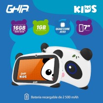 TABLET GHIA PANDA 7 PULGADAS/A133 QUADCORE/1GB/16GB/2CAM/WIFI/BLUETOOTH/2500MAH/ANDROID 11 GO EDITIO [ GPND133A ][ NOTGHIA-333 ]