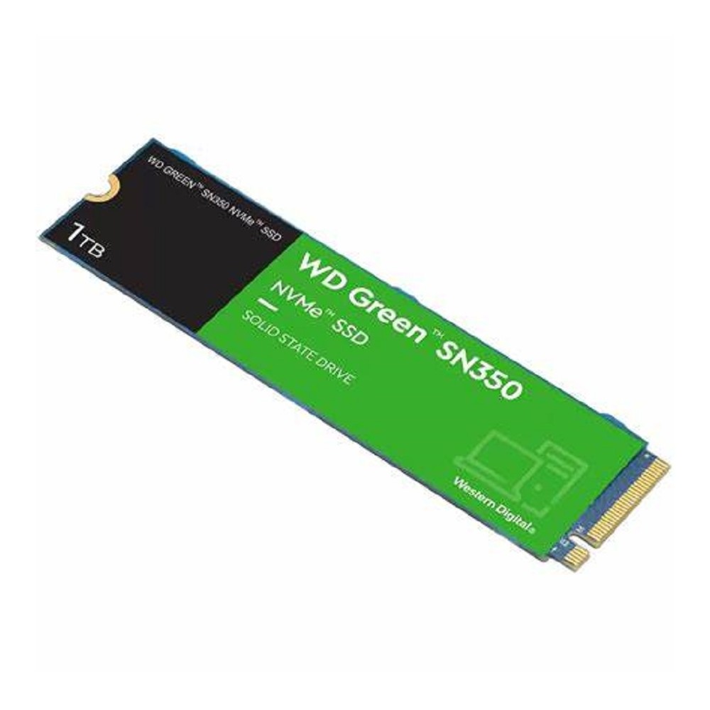 UNIDAD DE ESTADO SOLIDO SSD INTERNO WD GREEN SN350 1TB M.2 2280 NVME PCIE GEN3 LECT.3200MBS ESCRIT.2 [ WDS100T3G0CWDS100T3G0C-00AZL0 ][ HD-2641 ]