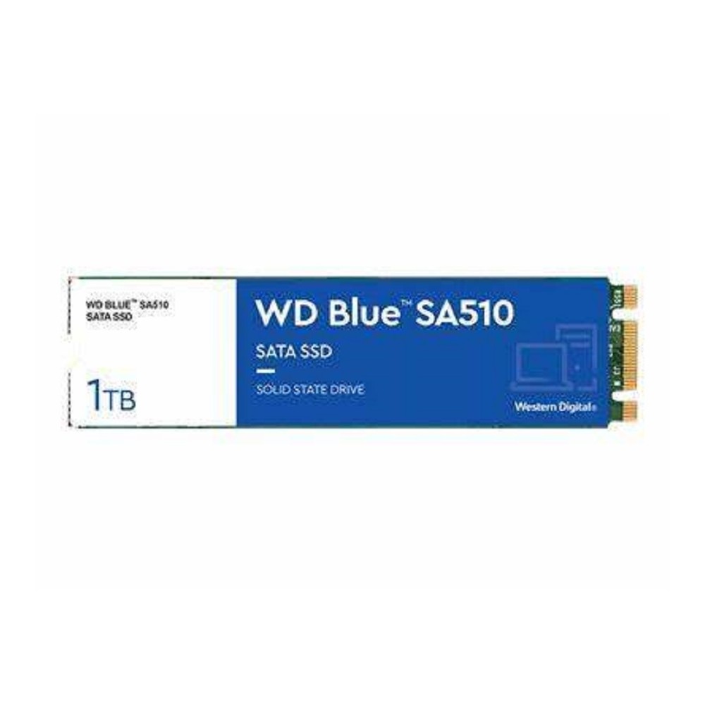 UNIDAD DE ESTADO SOLIDO SSD INTERNO WD BLUE 1TB M.2 2280 SATA3 6GB/S LECT.560MBS ESCRIT.520MBS PC LA [ WDS100T3B0BWDS100T3B0B-00AXS0 ][ HD-2712 ]