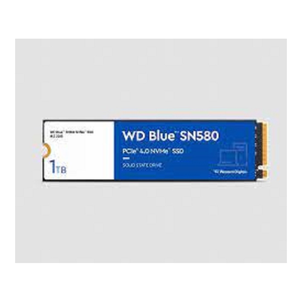 UNIDAD DE ESTADO SOLIDO SSD INTERNO WD BLUE SN580 1TB M.2 2280 NVME PCIE GEN4 LECT.4150MBS ESCRIT.41 [ WDS100T3B0EWDS100T3B0E-00CHF0 ][ HD-3022 ]