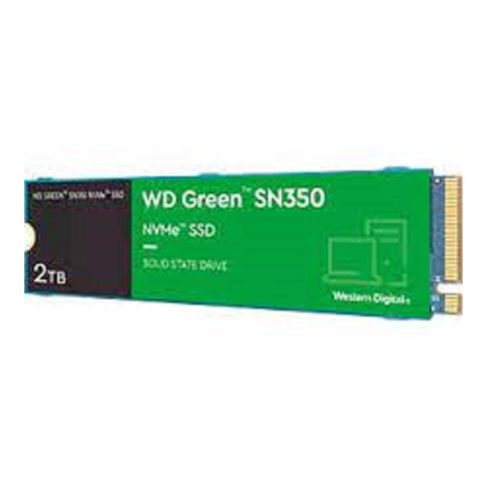 UNIDAD DE ESTADO SOLIDO SSD INTERNO WD GREEN SN350 2TB M.2 2280 NVME PCIE GEN3 LECT.3200MBS ESCRIT.3 [ WDS200T3G0CWDS200T3G0C-00AZL0 ][ HD-3070 ]