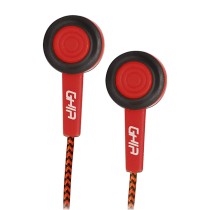 AUDIFONOS ALAMBRICOS GHIA COMET COLOR ROJO 3.5MM 1.2 METROS DE CABLE 3MW DE POTENCIA CON MANOS LIBRE [ GAC-046 ][ SPK-1415 ]