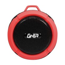 BOCINA BLUETOOTH STORM WATERPROOF GHIA ROJA 3W RMS RADIO FM MICRO SD CARD [ GAC-064 ][ SPK-1449 ]