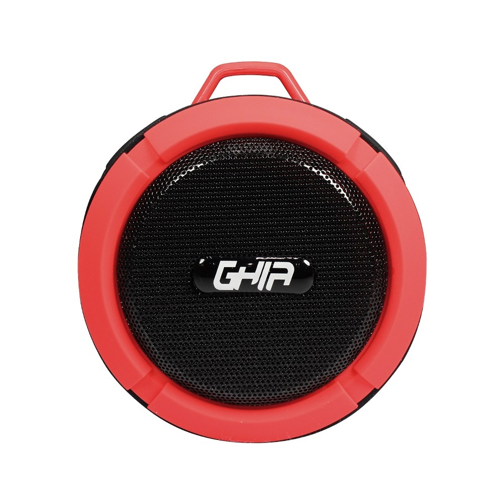 BOCINA BLUETOOTH STORM WATERPROOF GHIA ROJA 3W RMS RADIO FM MICRO SD CARD [ GAC-064 ][ SPK-1449 ]