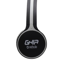 AUDIFONOS DIADEMA BLUETOOTH GHIA N1 HIFI SOUND NEGRO/GRIS 10M ALCANCE BT 4.2 BATERIA 300MAH [ GAC-103 ][ SPK-1541 ]