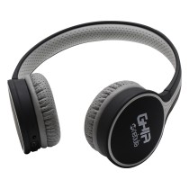 AUDIFONOS DIADEMA BLUETOOTH GHIA N1 HIFI SOUND NEGRO/GRIS 10M ALCANCE BT 4.2 BATERIA 300MAH [ GAC-103 ][ SPK-1541 ]