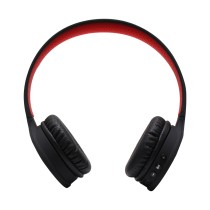 AUDIFONOS DIADEMA BLUETOOTH GHIA N1 HIFI SOUND NEGRO/ROJO 10M ALCANCE BT 4.2 BATERIA 300MAH [ GAC-104 ][ SPK-1546 ]