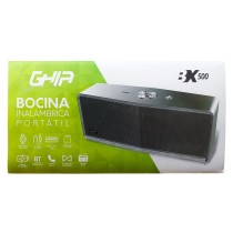 BOCINA BLUETOOTH BX500G GHIA GRIS / 5W X2 / TWS //AUX / RADIO FM/ MICRO SD CARD/USB [ BX500G ][ SPK-1648 ]