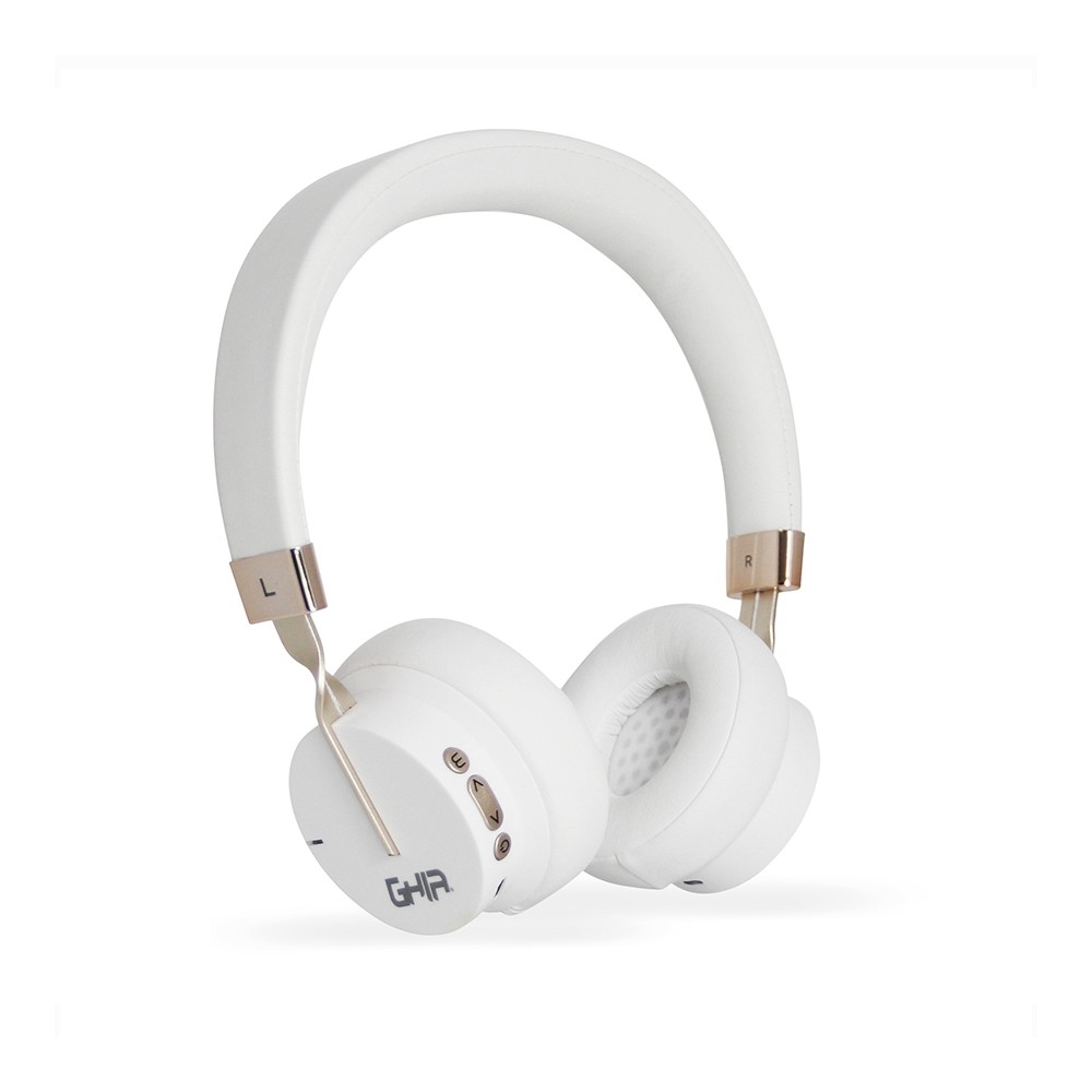 AUDIFONOS DIADEMA BLUETOOTH GHIA N3 SONIDO HIFI/ COLOR BLANCO / 10M ALCANCE/ BT 5.0/ AUX / TF CARD/  [ GAC-160B ][ SPK-1763 ]